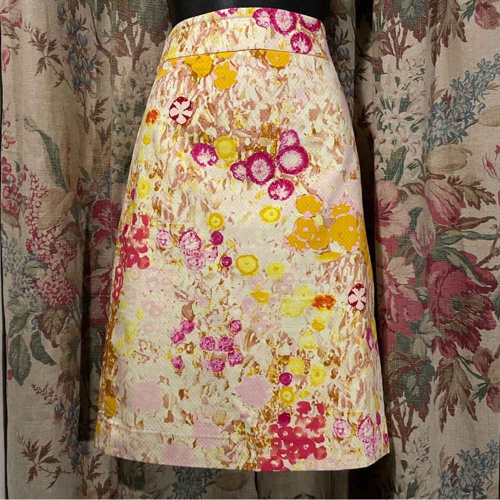 J CREW Spring 2010 Floral Skirt